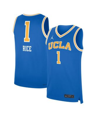 Jordan - Men's Kiki Rice Blue UCLA Bruins Replica Basketball Jersey