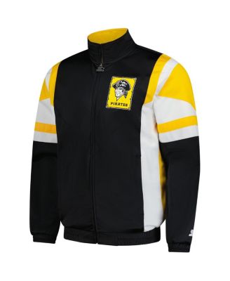 Men's Black/Gold Pittsburgh Pirates Contender Tricot Full-Zip Track Jacket