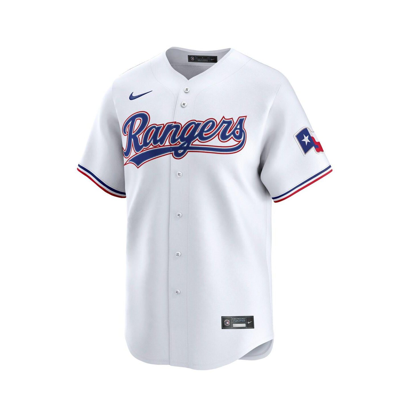 Мужской топ Nike Wyatt Langford White Texas Rangers Home Limited Player Jersey — фото 3