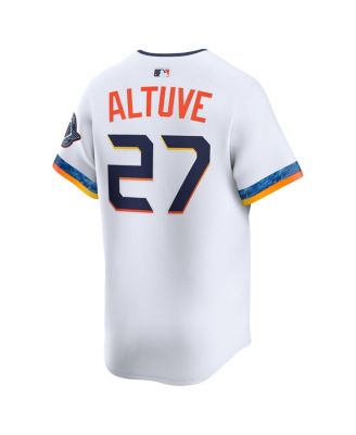 Men's Jose Altuve White Houston Astros 2025 City Connect Limited Player Jersey
