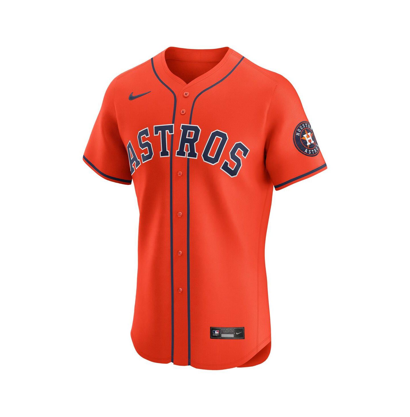 Мужской топ Nike Orange Houston Astros Alternate Elite Jersey — фото 2