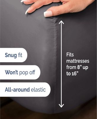 Rayon from Bamboo 4 Piece Deep Pocket Cooling Sheet Set - Twin