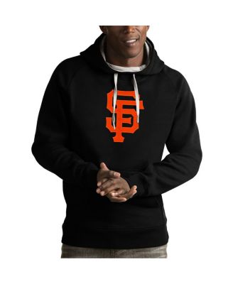 Antigua - Men's Black San Francisco Giants Victory Pullover Hoodie