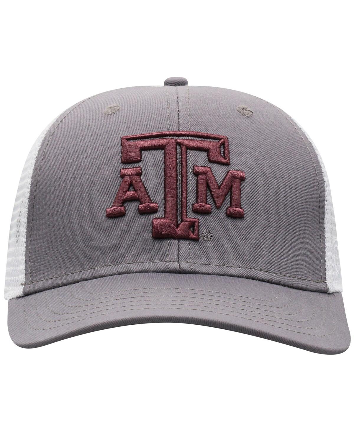 Top Of The World Men's Gray/white Texas A&m Aggies Victory Adjustable Hat In Gray,white