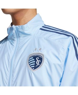 Men's Sky Blue/White Sporting Kansas City 2025 Anthem Reversible Full-Zip Jacket