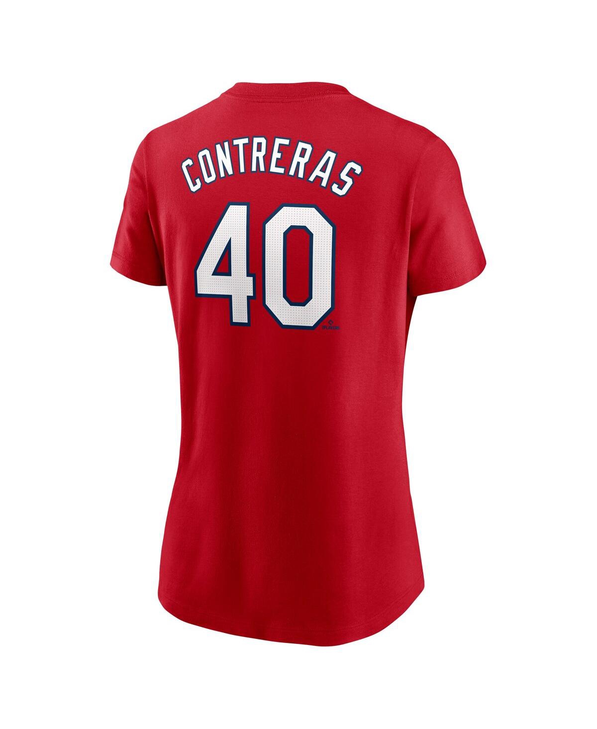 Nike Women's Willson Contreras Red St. Louis Cardinals Fuse Name Number T-shirt In Red