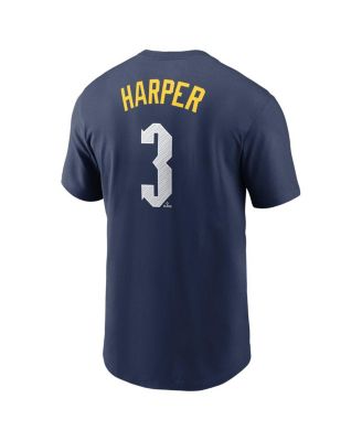 Men's Bryce Harper&nbsp;Royal Philadelphia Phillies 2024 City Connect Fuse Name Number T-Shirt