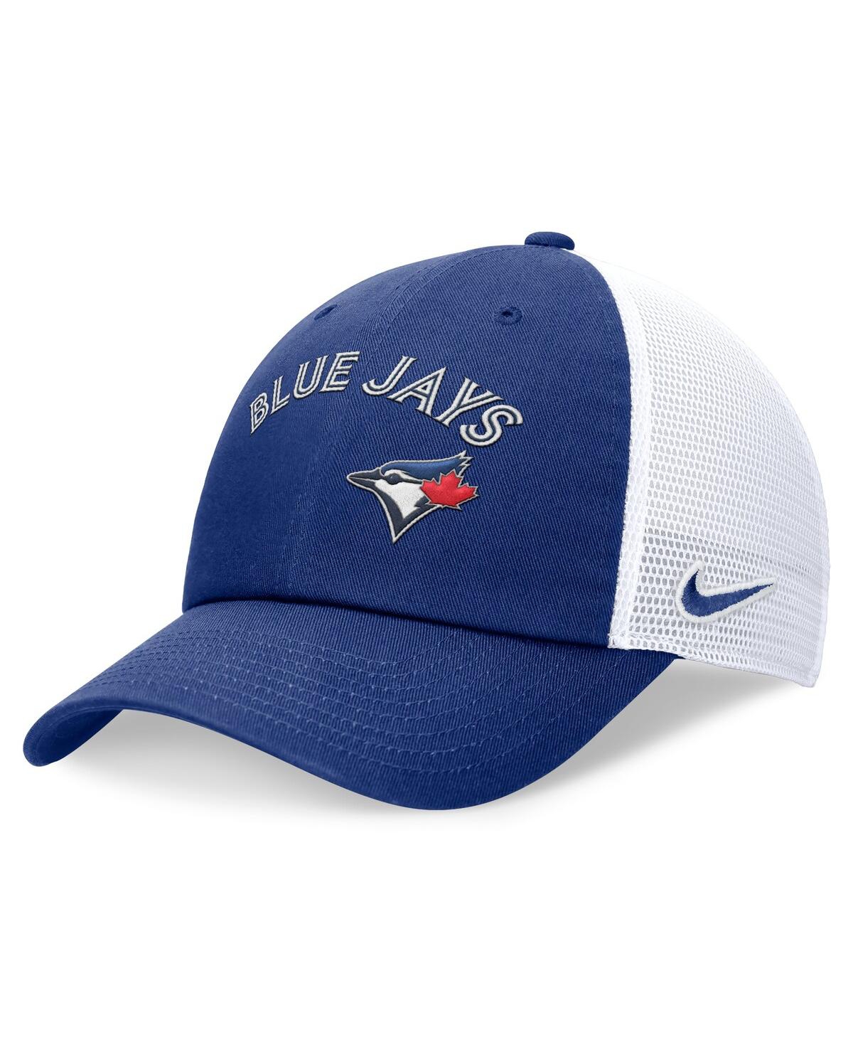 Nike Men's Royal Toronto Blue Jays Wordmark Adjustable Trucker Hat In Royal