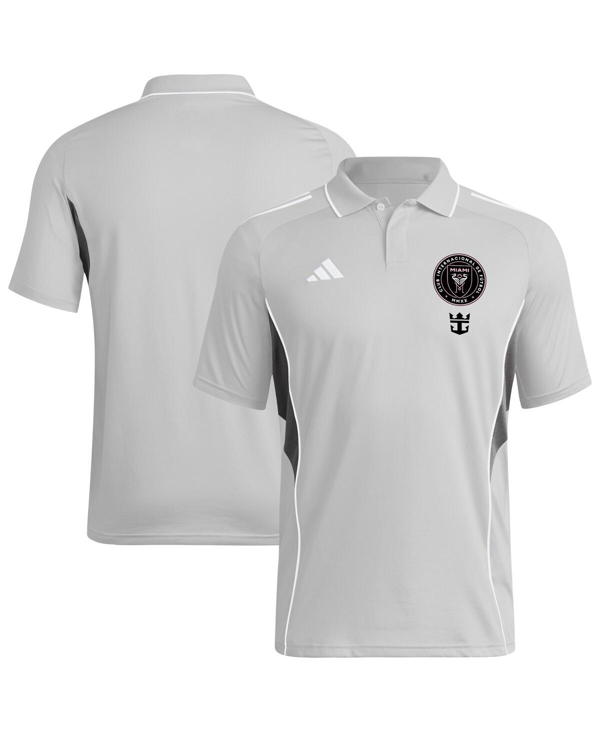 Men's Silver Inter Miami Cf 2025 Training Polo Shirt - Silver