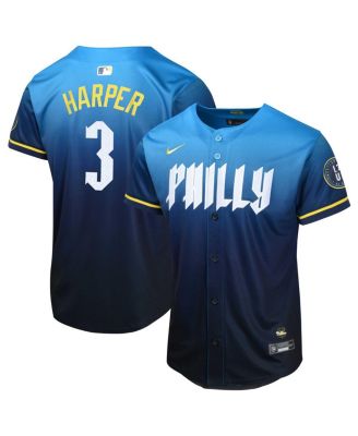 Nike - Big Boys and Girls Bryce Harper Blue Philadelphia Phillies 2024 City Connect Limited Player Jersey