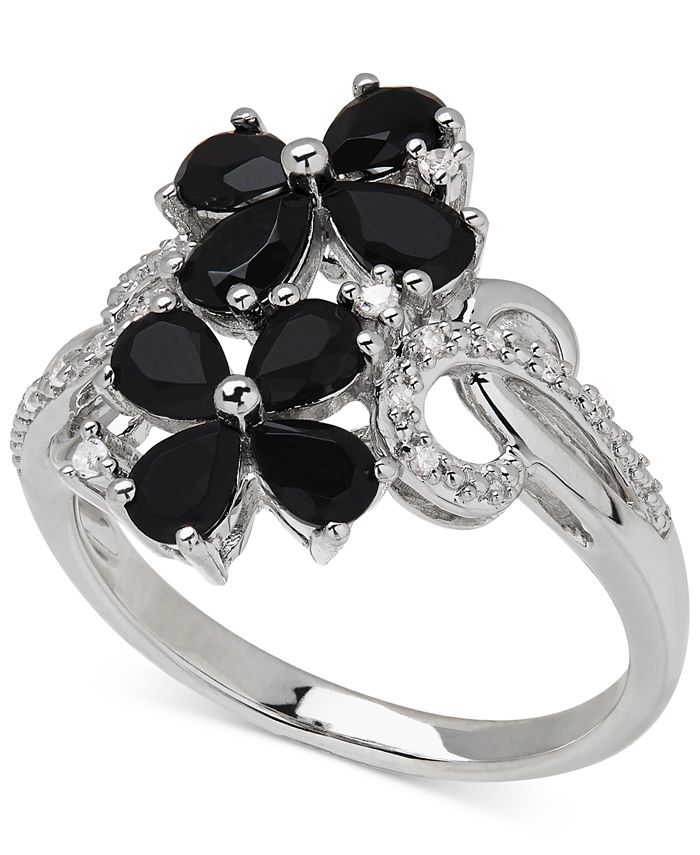 Macy's black onyx clearance ring