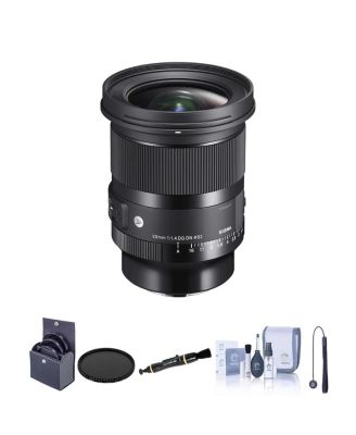 20mm f/1.4 DG DN Art Lens for L Mount Bundle with 82mm Filter Kit, 82mm VND Filter, Lens Cleaner, Cleaning Kit, Lens Cap Tether