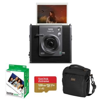 Fujifilm Instax WIDE Evo Hybrid Instant Camera, Bundle 20-Pack