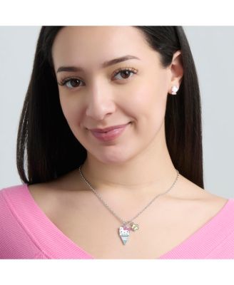 Best Friends Ice Cream Cone Necklace Set for Kids - Fun & Stylish Jewelry Gift