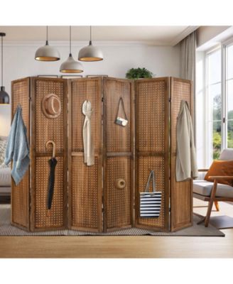 Rotating Pegboard Display with 360&deg; Metal Hinges – Solid Wood Frame for Retail or Home Organization