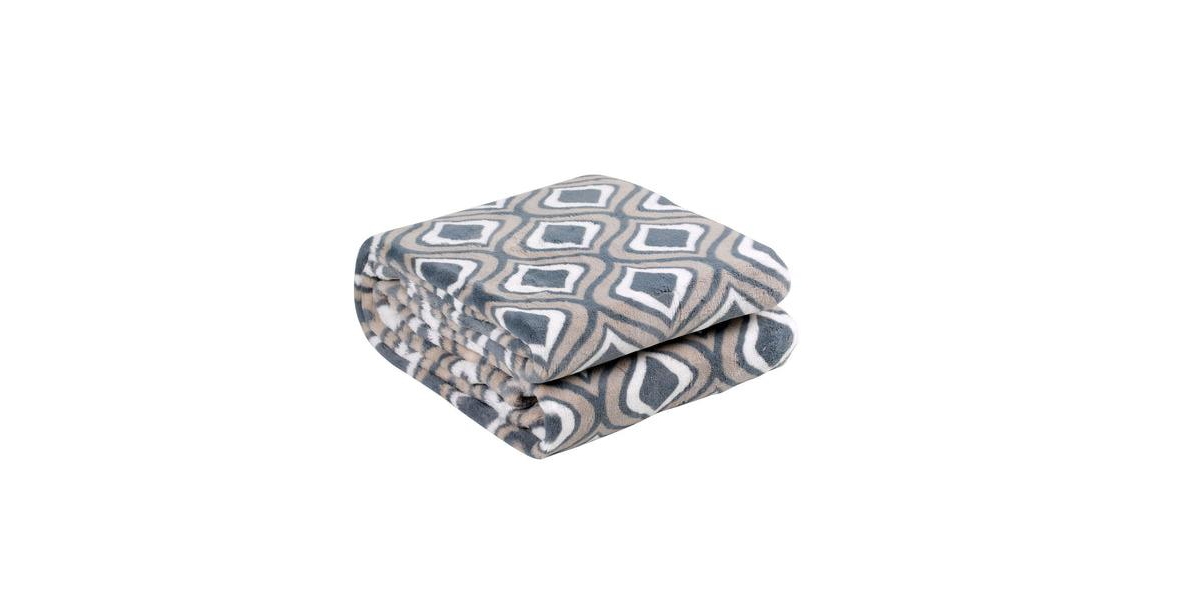 HappyCare Textiles Grey Ultra-soft Blanket, 50x70 inches - Dark grey