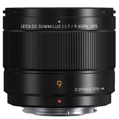 LUMIX G Leica DG Summilux 9mm f/1.7 Aspherical Lens for Micro Four Thirds Bundle with 55mm Filter Kit, Lens Case, Lens Cleaner, Cleaning