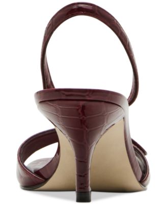 Steve Madden ★【ヒール シューズ】Henrietta 足元に華やかさを HENRIETTA Raffia Slingback Square-Toe Women's Heel – Steve
