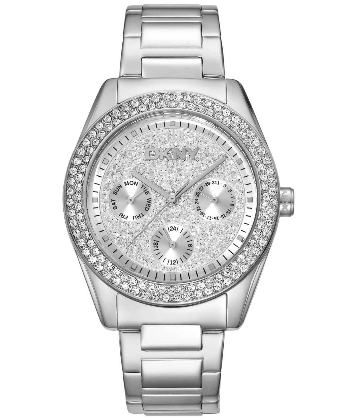 Women's Chambers Multi-Function Chronograph Stainless Steel Bracelet Watch, 36mm - Silver