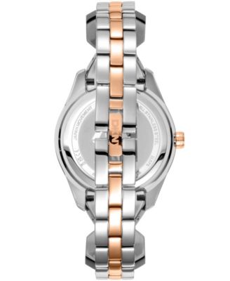 Women's Astoria Midi Glitz Silver Dial Rose Gold-Two-Tone Stainless Steel Bracelet Watch 33mm
