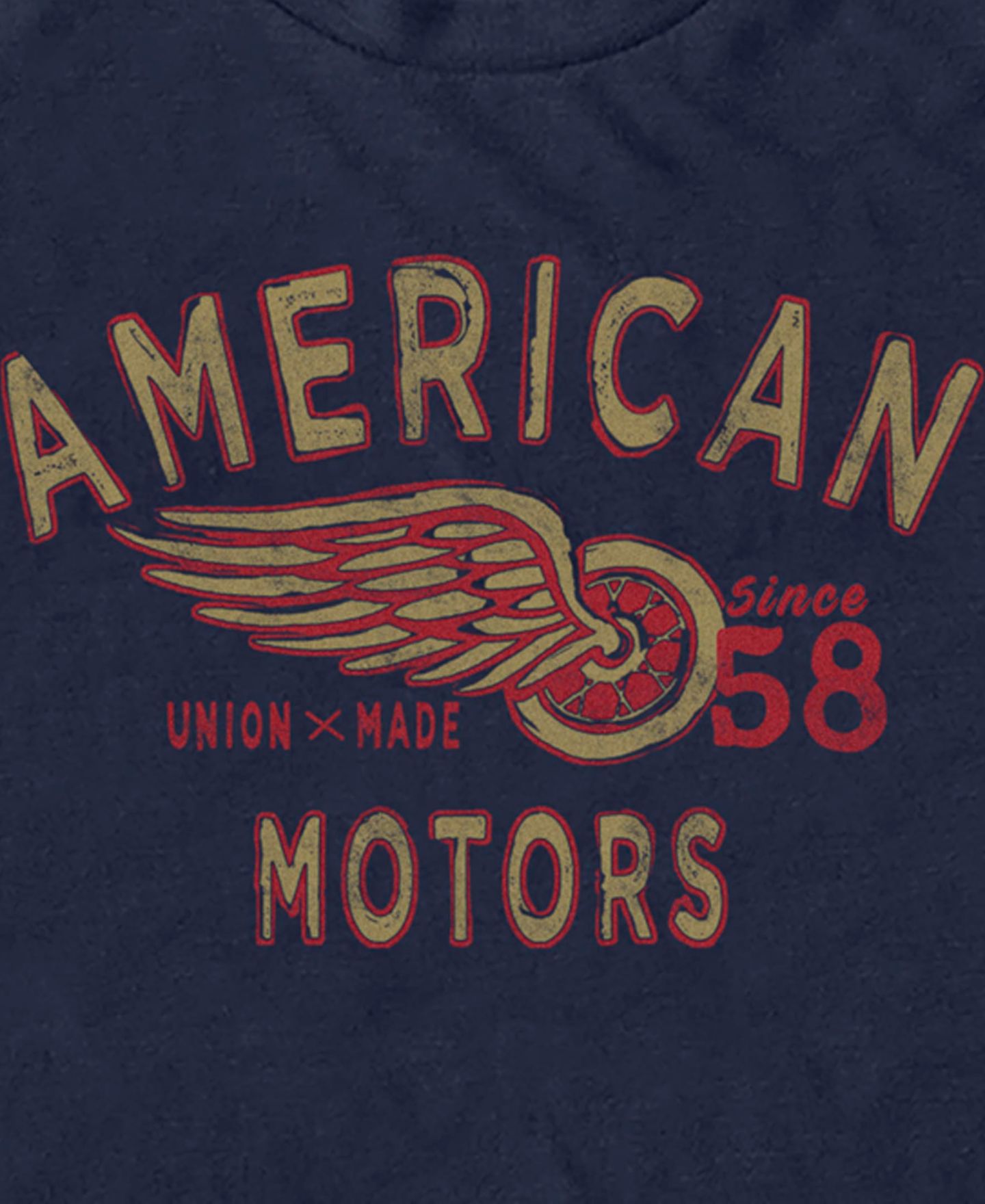 Мужская футболка Generic Additude American Motors Short Sleeve, цвет: Тёмно-синий — фото 3