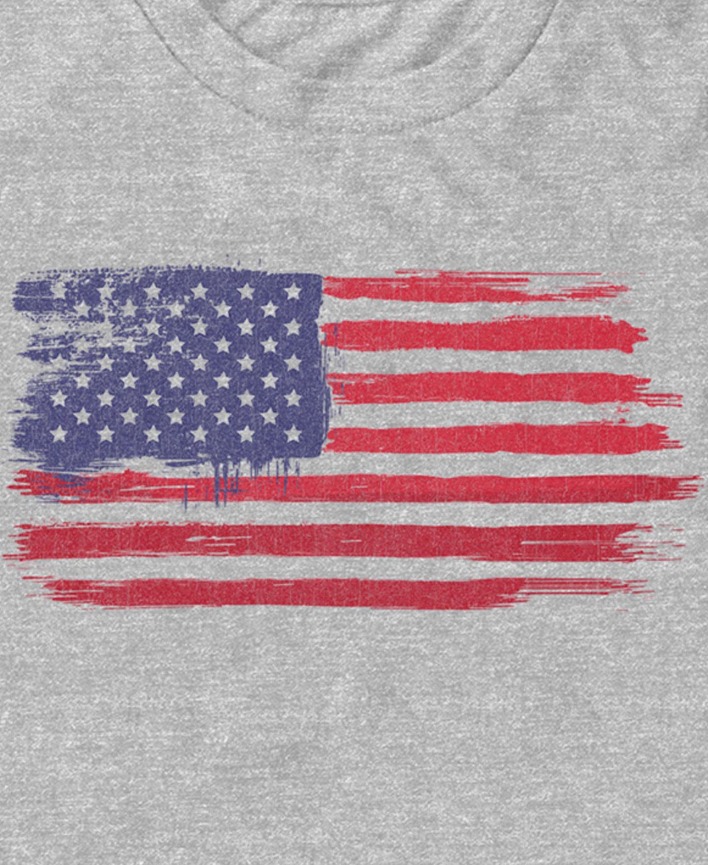 Мужская футболка Generic Additude Brush Stroke Flag Short Sleeve, цвет: Меланжевый — фото 3