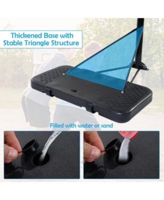 43 Inch Indoor Outdoor Height Adjustable Basketball Hoop