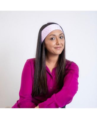 Ultra Soft Knotted Headband - Purple Bows