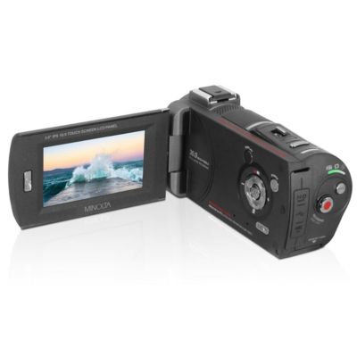 MN4K30NV 4K Ultra HD 30MP 3" Touchscreen Night Vision Camcorder with 4.88mm f/2.2 Lens, Gunmetal