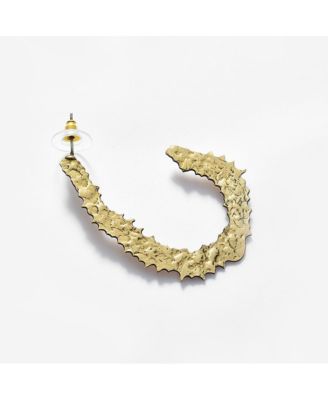 Women's Textured Hoop Earrings