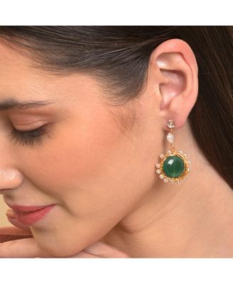 Women's Cluster Stone Drop Earrings