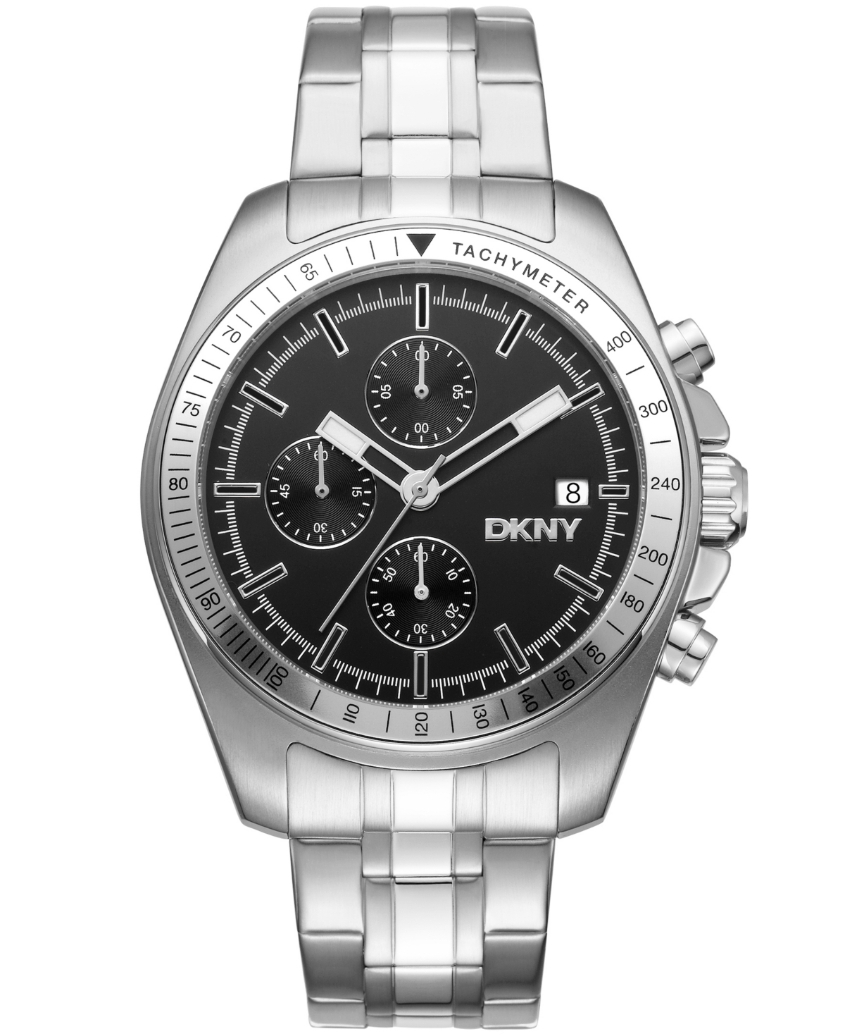 Men's Central Park Chronograph Stainless Steel Bracelet Watch, 42mm - Silver