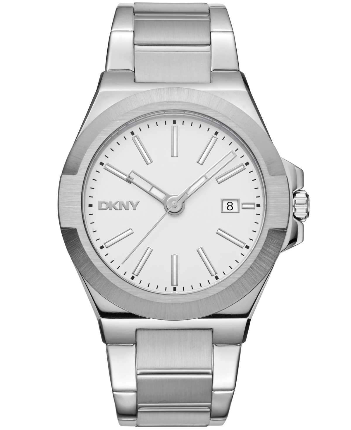 Men's Modernist Stainless Steel Bracelet Watch, 42mm - Silver