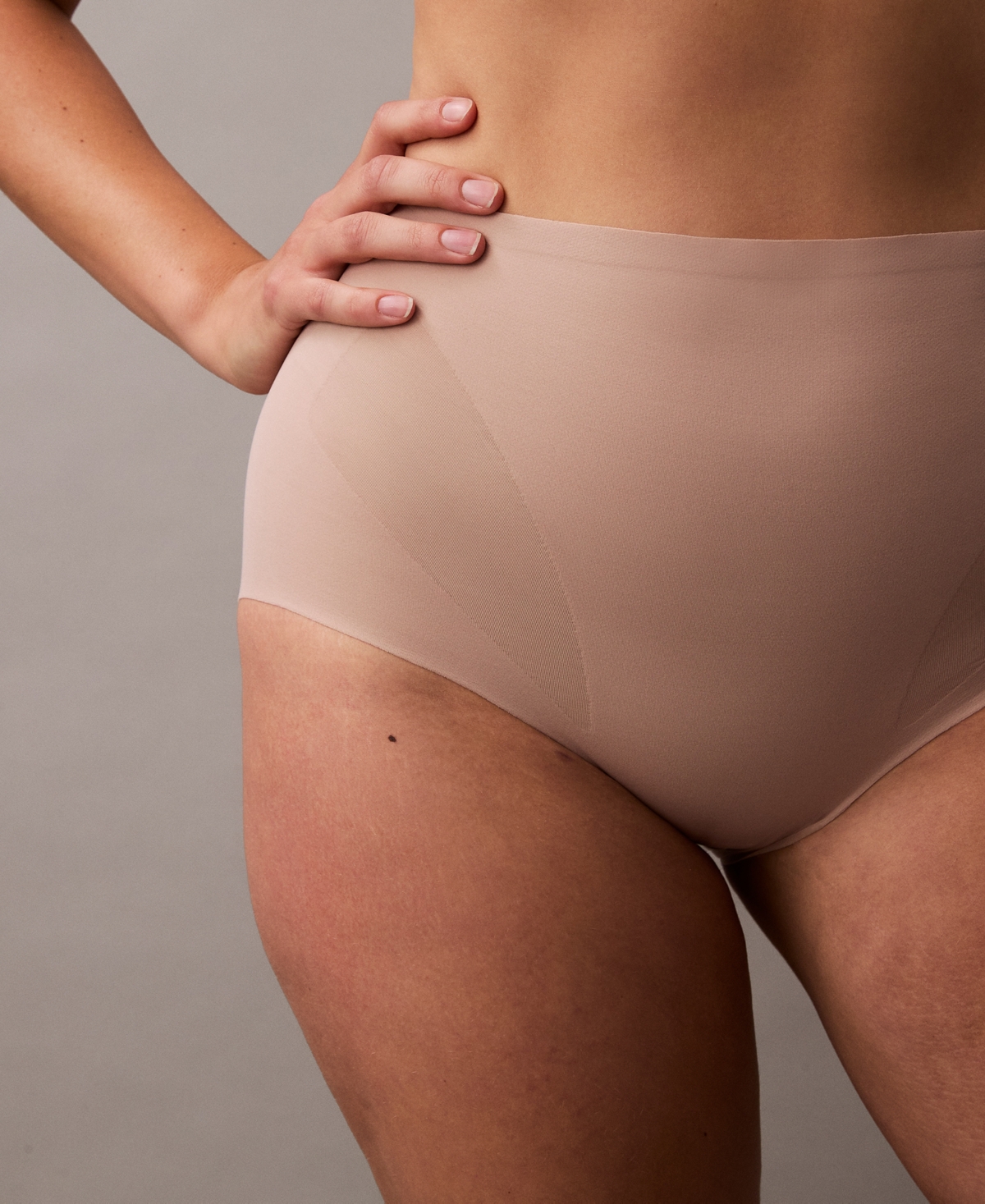 Shop Calvin Klein Women's Stay-put Firm Mesh Brief Shaping Underwear Qf8173