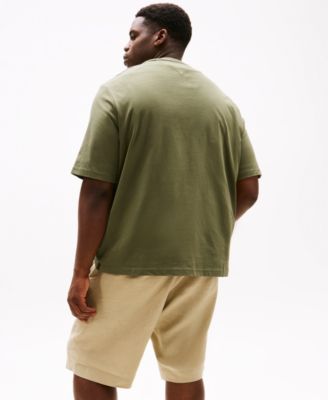 Men's Big & Tall Short Sleeve Crewneck Floral Logo T-Shirt