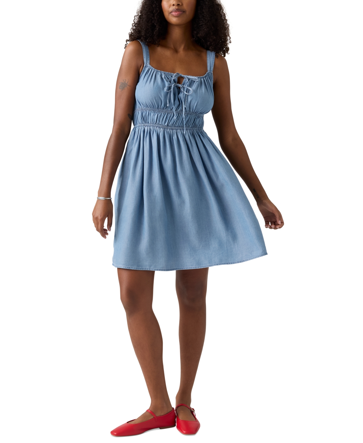 LEVI'S WOMEN'S AMBREY COTTON DRESS 