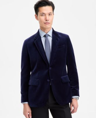 Hugo Boss - Men's Slim-Fit Solid Velvet Sport Coat