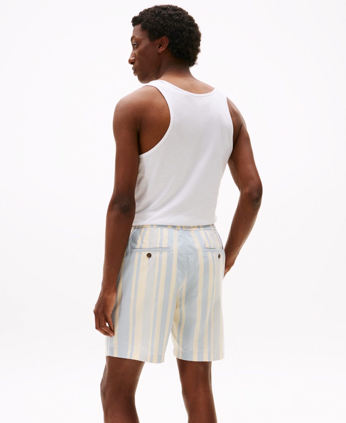 Tommy Hilfiger Men's Stripe Drawstring Shorts