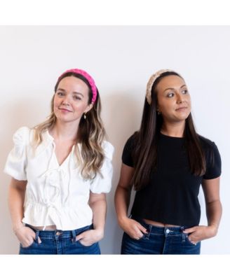 Women's Blushing Braid Headband - Taupe