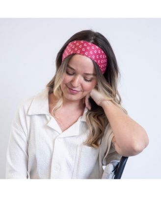 Ultra Soft Knotted Headband - Cherry Print
