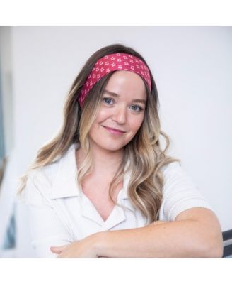 Ultra Soft Knotted Headband - Cherry Print