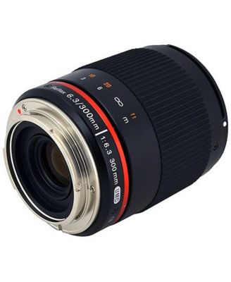 Rokinon 300M-FX-BK 300mm F6.3 Mirror Lens for Fuji X Mirrorless Interchangeable Lens Cameras , Black