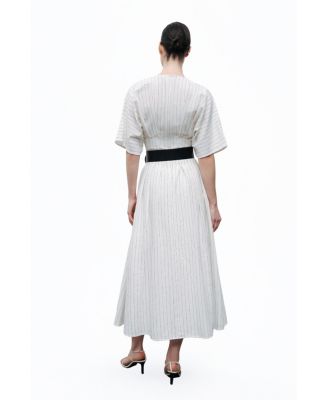 Women's Belted Midi Dress