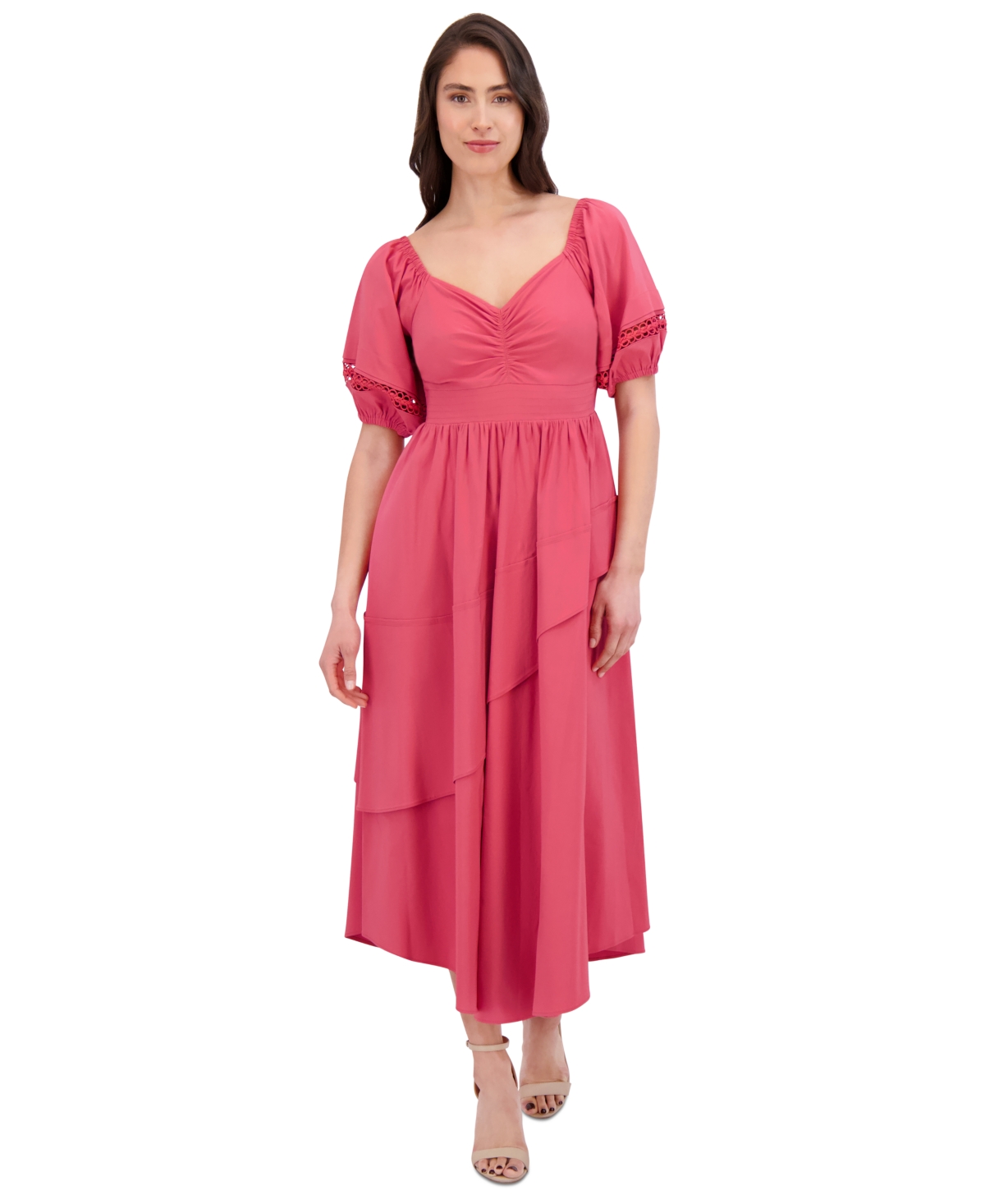 Siena Women's Puff-sleeve Maxi Dress
