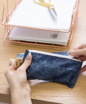 Bumkins Denim-Print Small Snack Bags, 2 Pack