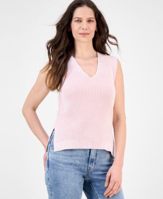 Nautica Jeans - Women's Cotton Ribbed Knit Tank Top