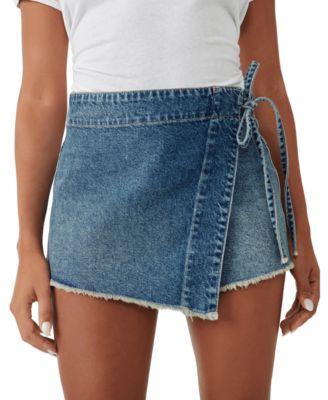 Women's Emmy Cotton Denim Mini Skort