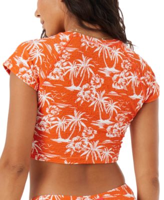Juniors' Vacay Vibes Crop Rashguard