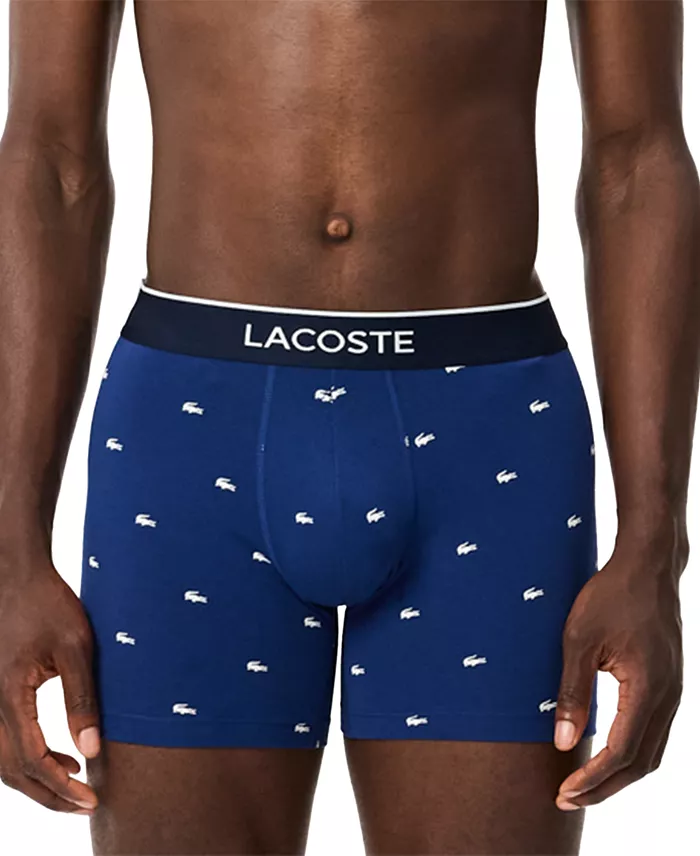 Men's Cotton Stretch Mini-Crocodile Boxer Briefs, 3-Pack - thumbnail 3