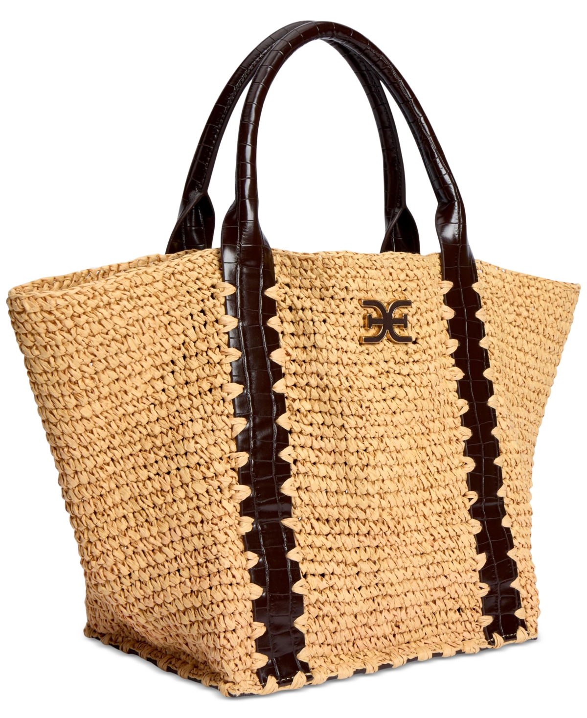 Sam Edelman Marley Large Raffia Collapsible Tote